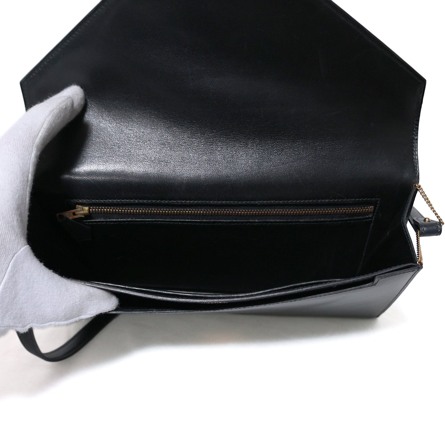 爱马仕 Liddy 复古盒形小牛皮配金色金属配件，黑色，女士单肩包