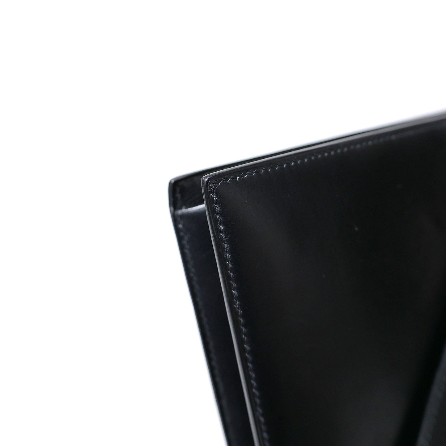HERMES Liddy Vintage Box Calf Leather with Gold Hardware, Black, Women's Shoulder Bag