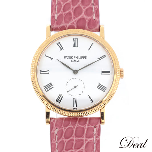 K18PG PATEK PHILIPPE パテックフィリップ  カラトラバ  5119  裏スケ  メンズ 腕時計