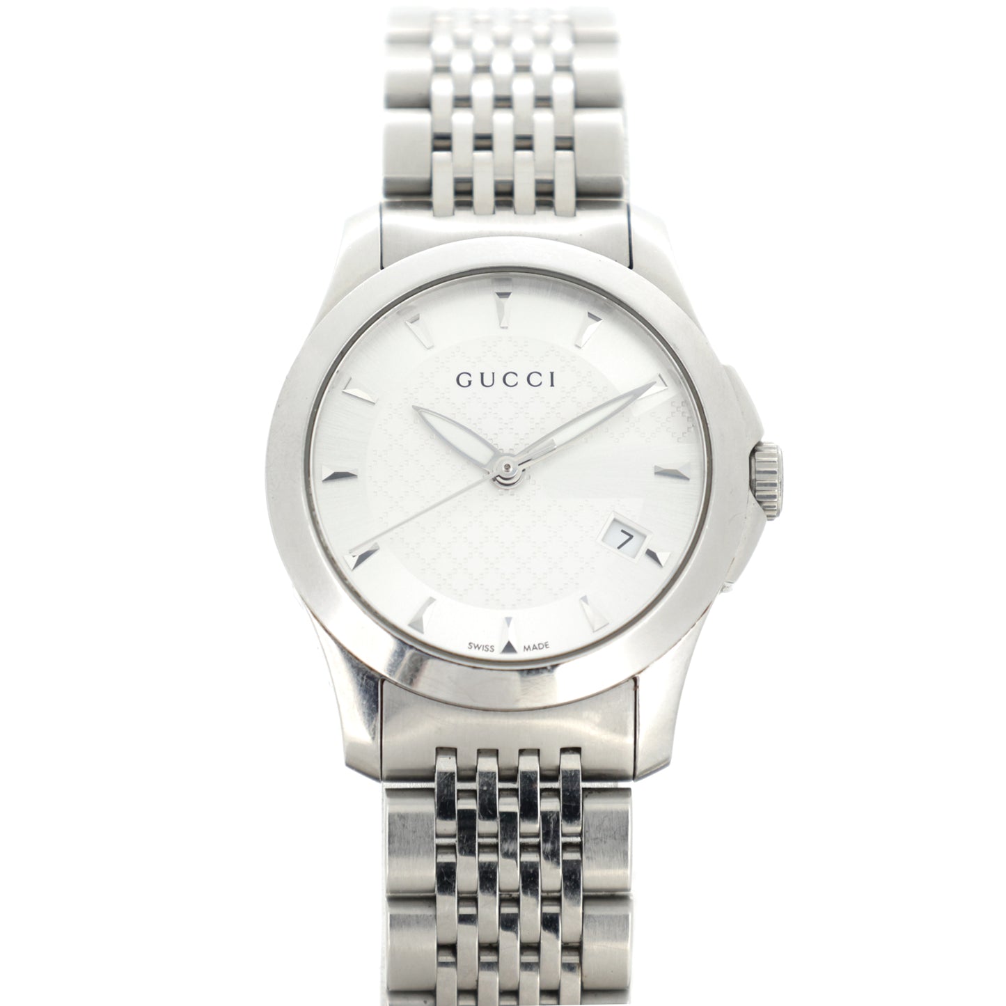 GUCCI グッチ Gタイムレス シルバー文字盤 126.5 レディース 腕時計