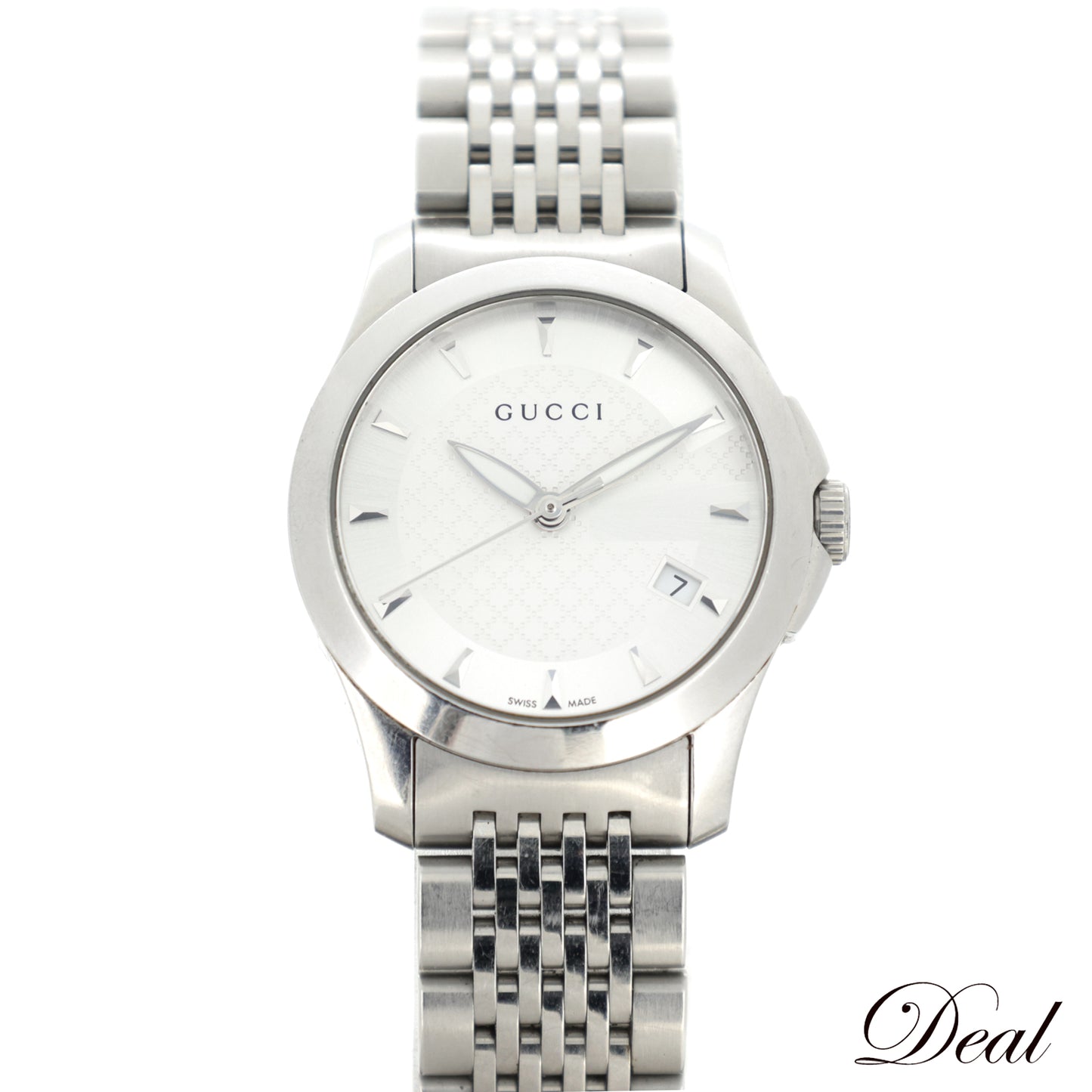 GUCCI グッチ Gタイムレス シルバー文字盤 126.5 レディース 腕時計