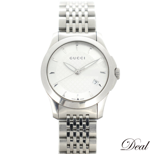 GUCCI グッチ Gタイムレス シルバー文字盤 126.5 レディース 腕時計