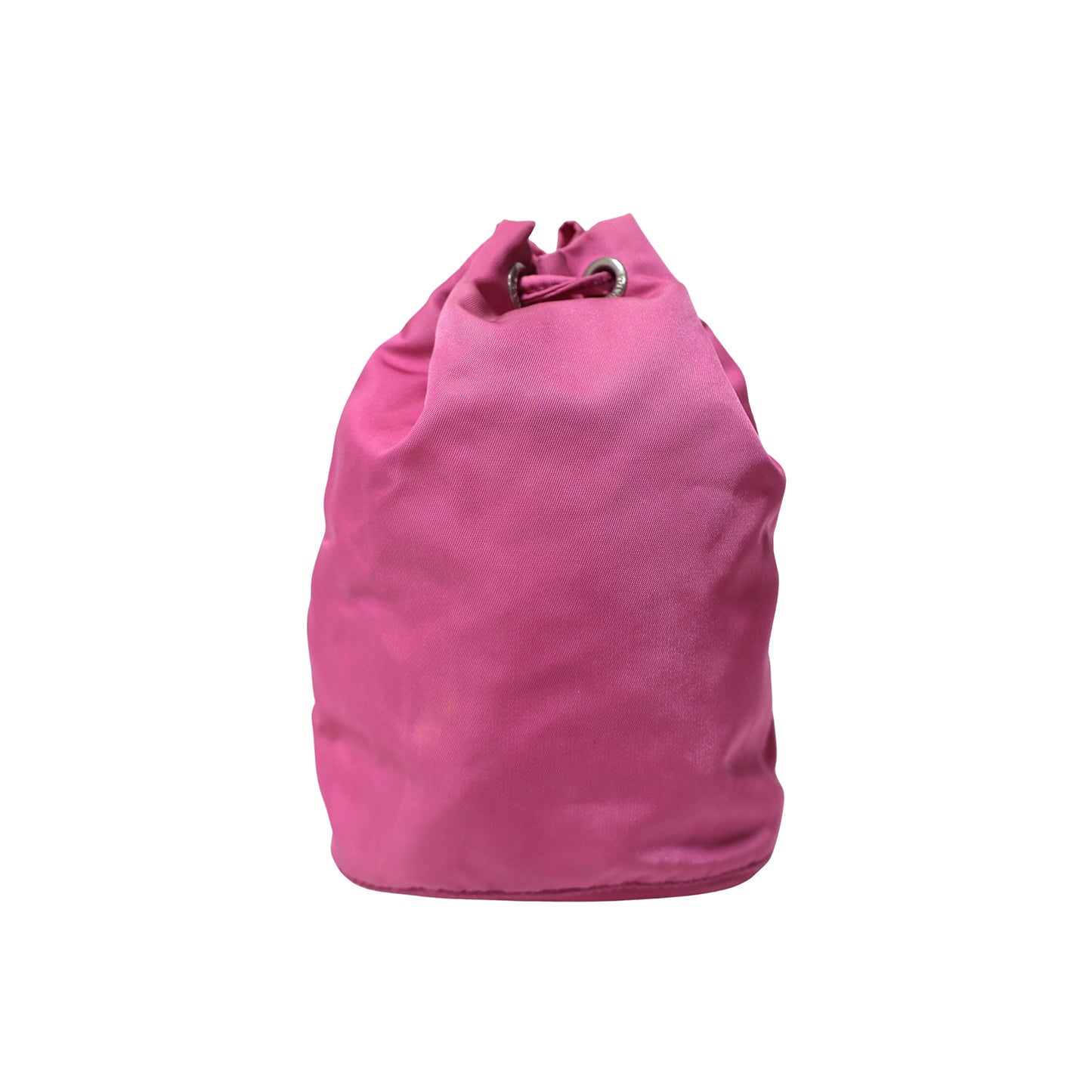 PRADA プラダ ナイロン 巾着 アクセサリーポーチ 1NA369 三角ロゴプレート ピンク レディース ポーチ