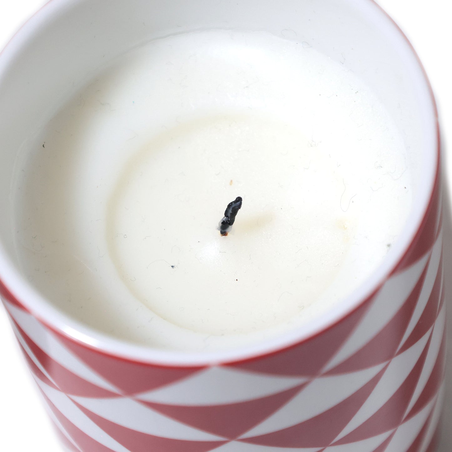 PRADA プラダ アロマキャンドル & キャンドルホルダー トライアングル柄 レッド レディース キャンドル