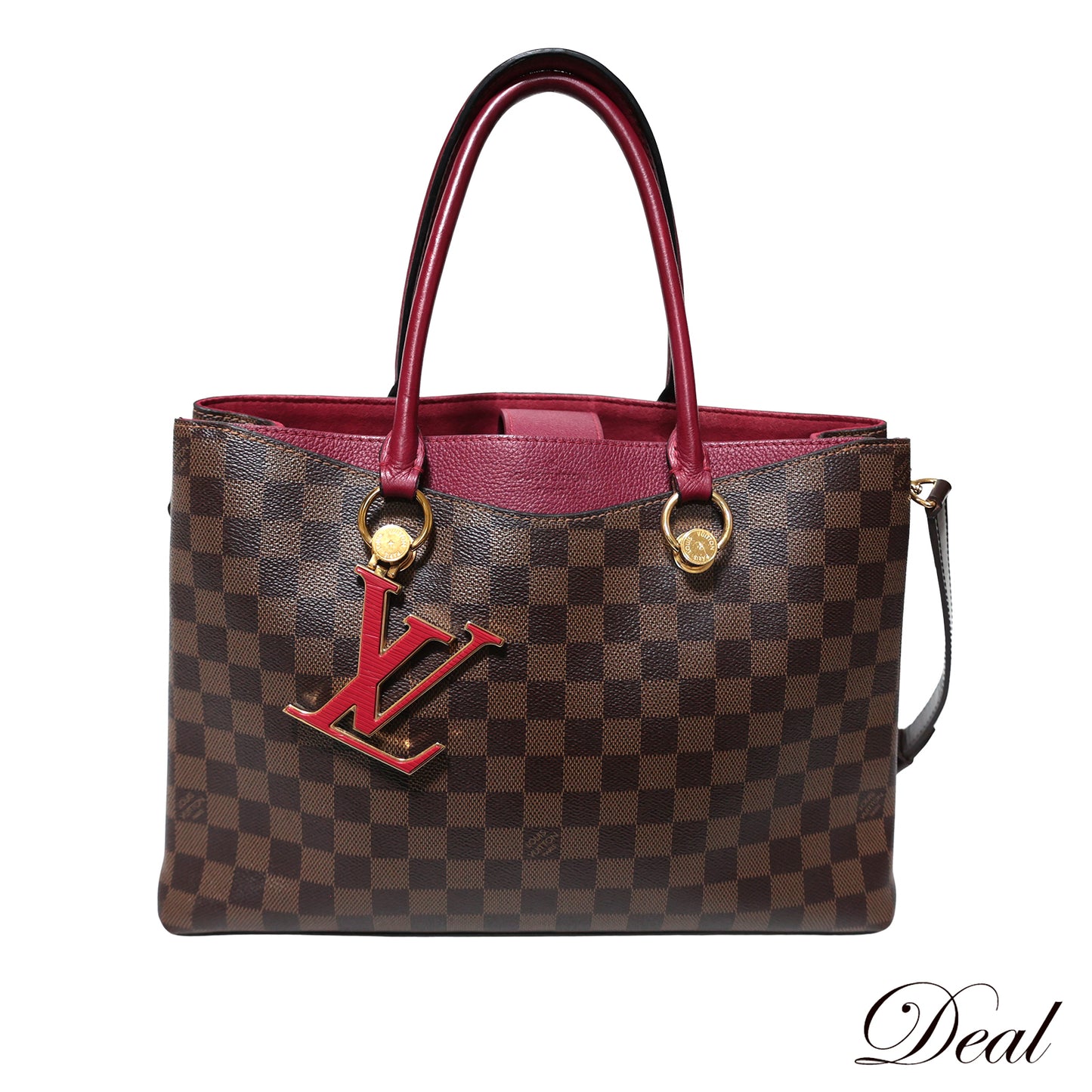 LOUIS VUITTON ルイ・ヴィトン LVリバーサイド ダミエ ショルダーバッグ N40052 レッド レディース トートバッグ
LV