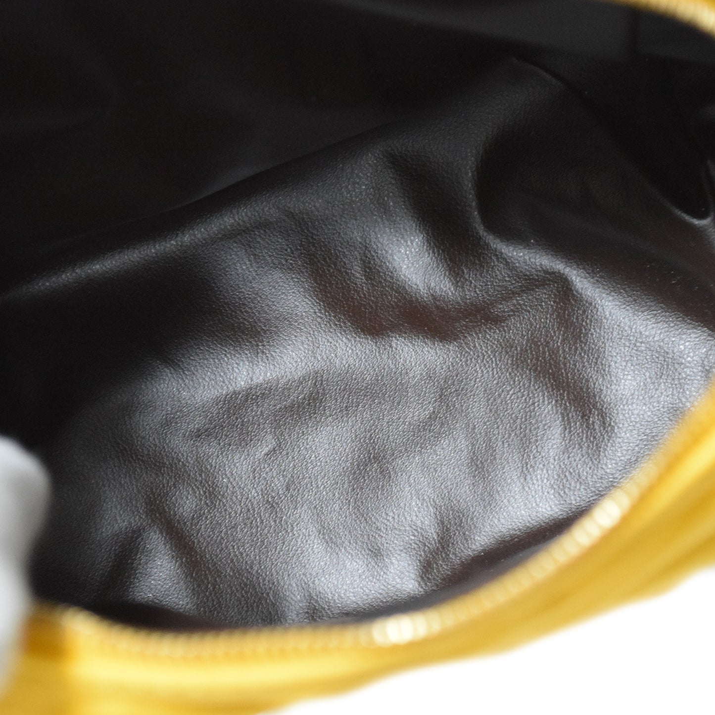 FENDI (Fendi) FF ZUCCA embossed fabric 8N0172 yellow women's cosmetic pouch