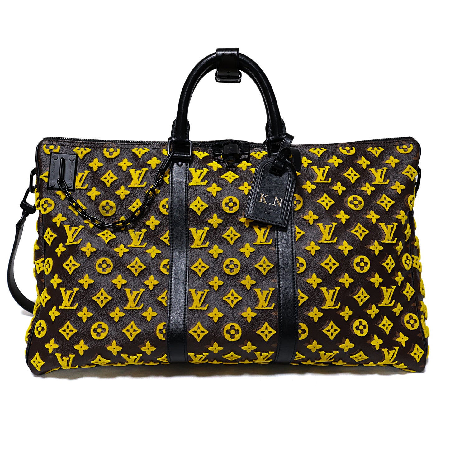 LOUIS VUITTON ルイ・ヴィトン  キーポル トリアングル50  M45069  モノグラムタフタージュ  ブラウン  メンズ ボストンバッグ
LV