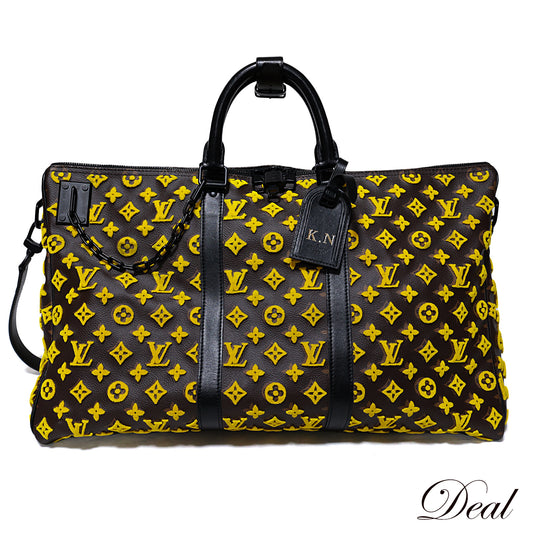 LOUIS VUITTON ルイ・ヴィトン  キーポル トリアングル50  M45069  モノグラムタフタージュ  ブラウン  メンズ ボストンバッグ
LV