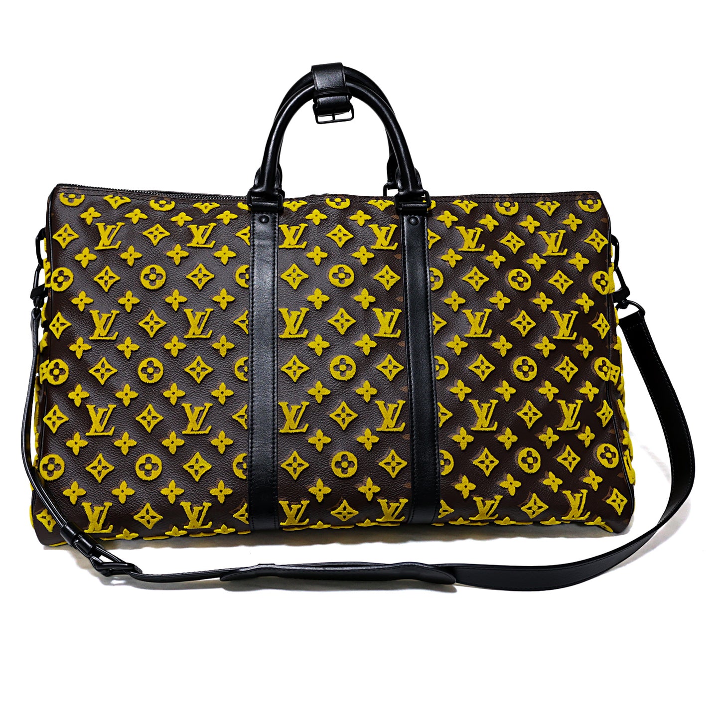 LOUIS VUITTON ルイ・ヴィトン  キーポル トリアングル50  M45069  モノグラムタフタージュ  ブラウン  メンズ ボストンバッグ
LV
