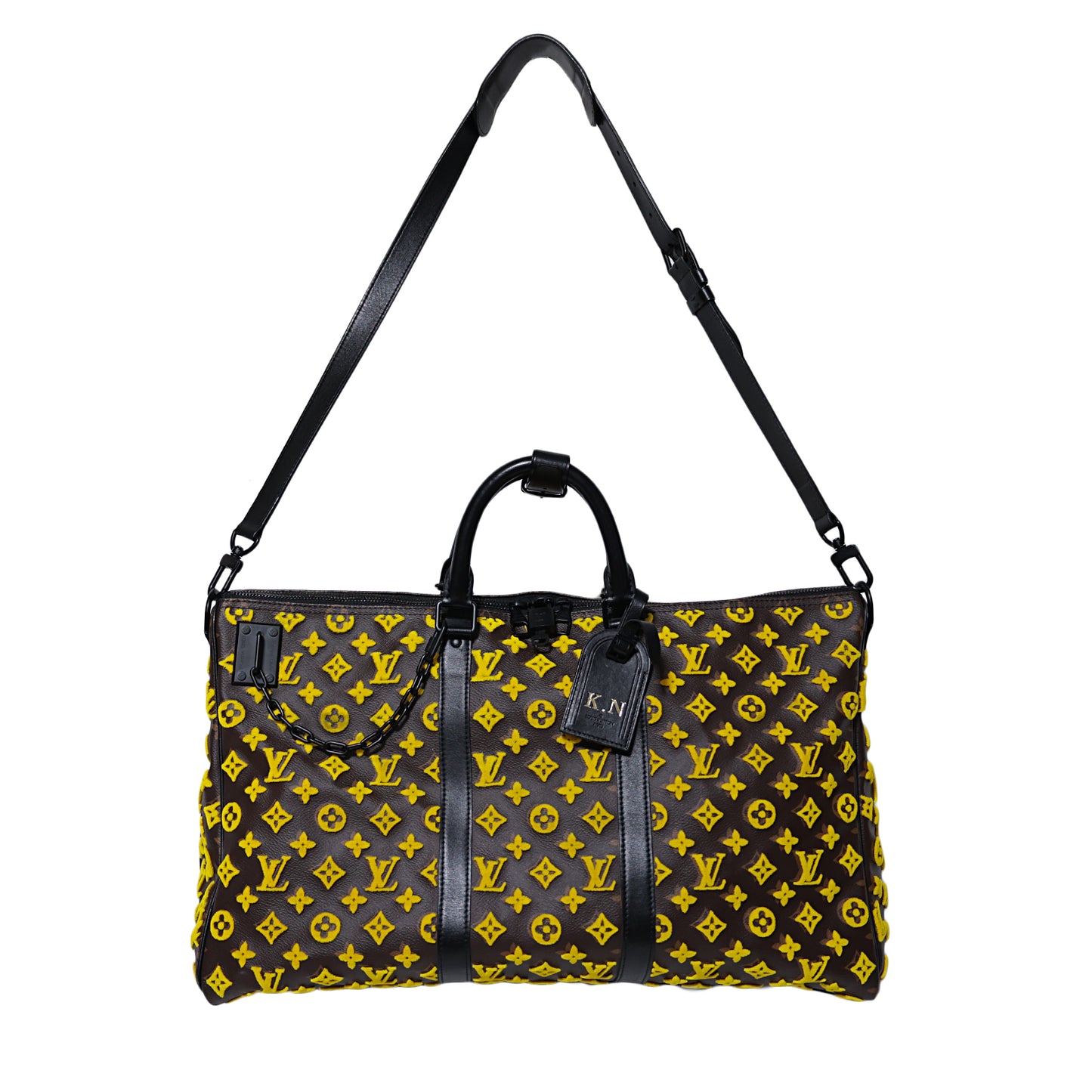 LOUIS VUITTON ルイ・ヴィトン  キーポル トリアングル50  M45069  モノグラムタフタージュ  ブラウン  メンズ ボストンバッグ
LV