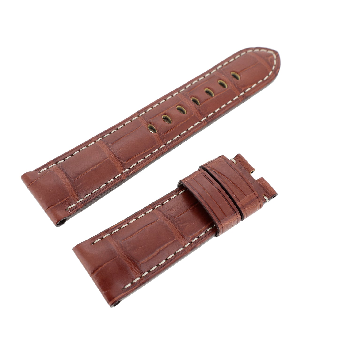 未使用 保管品 PANERAI パネライ  純正 レザーベルト 24mm  尾錠用  ブラウン  メンズ 時計ベルト