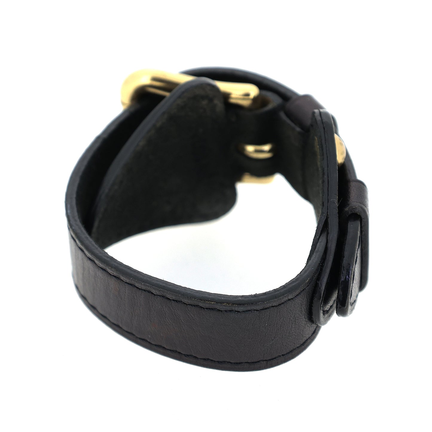 LOUIS VUITTON ルイ・ヴィトン ブラスレ テダGM M92480 ゴールド金具 バングル ブラック レディース ブレスレット
LV