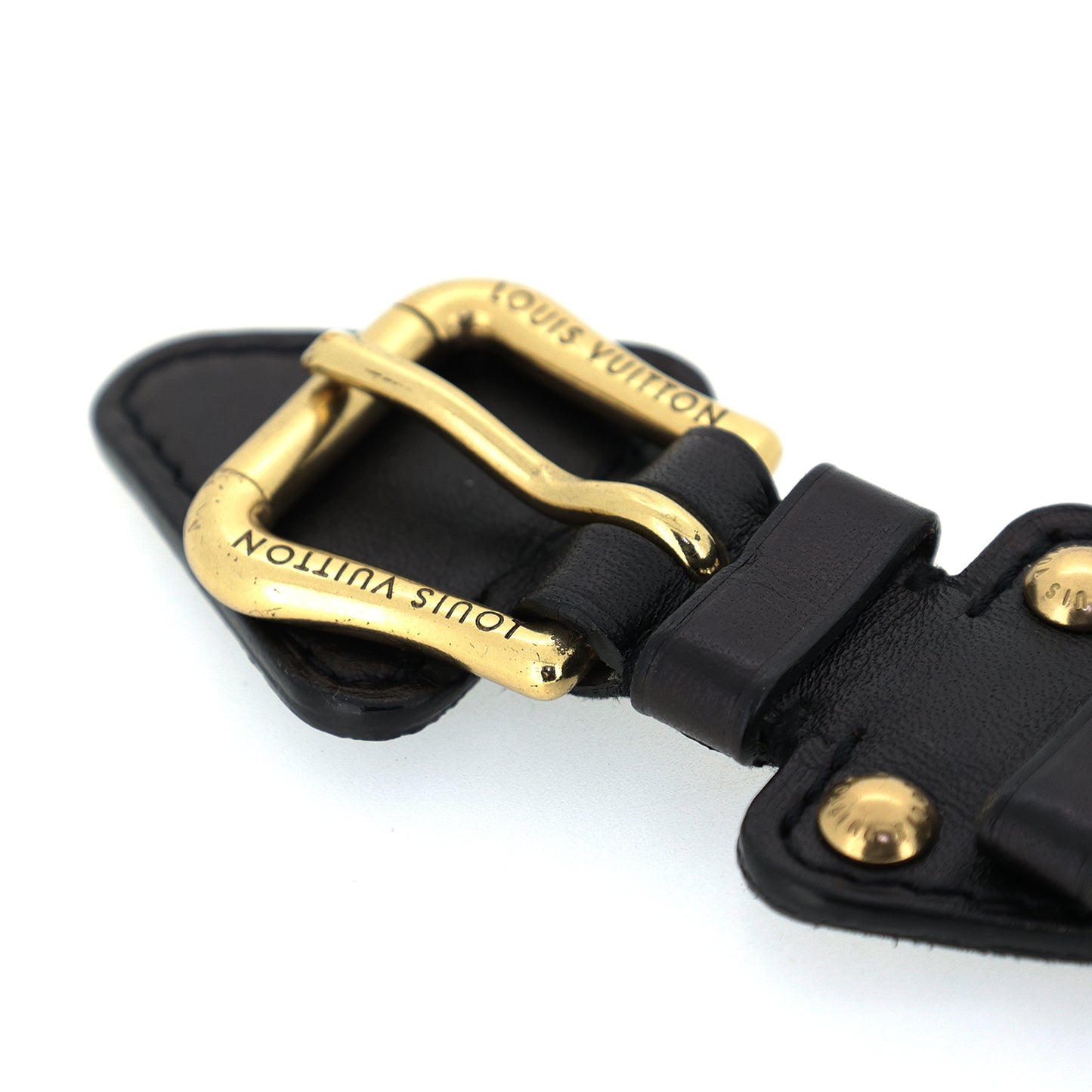 LOUIS VUITTON ルイ・ヴィトン ブラスレ テダGM M92480 ゴールド金具 バングル ブラック レディース ブレスレット
LV