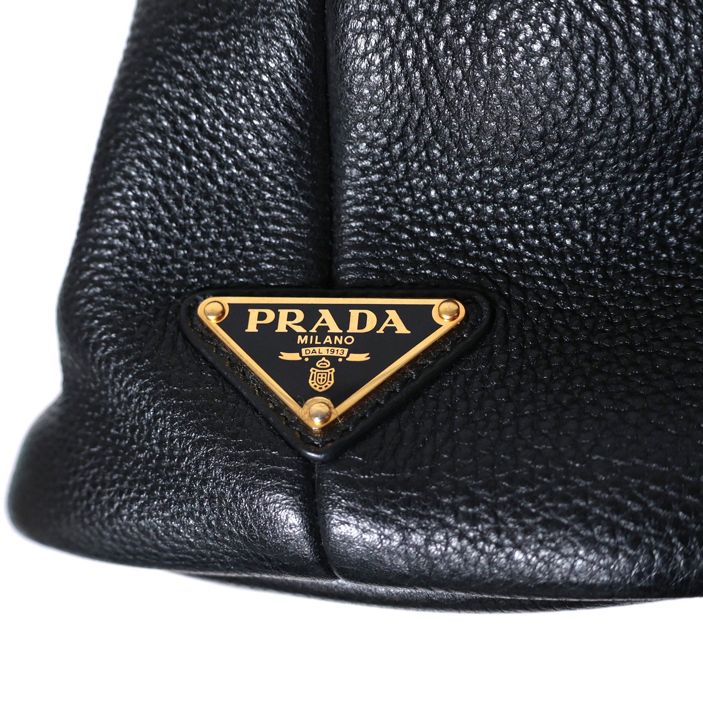 PRADA プラダ パンチングロゴ ミディアム 1BG384 ブラック レディース トートバッグ