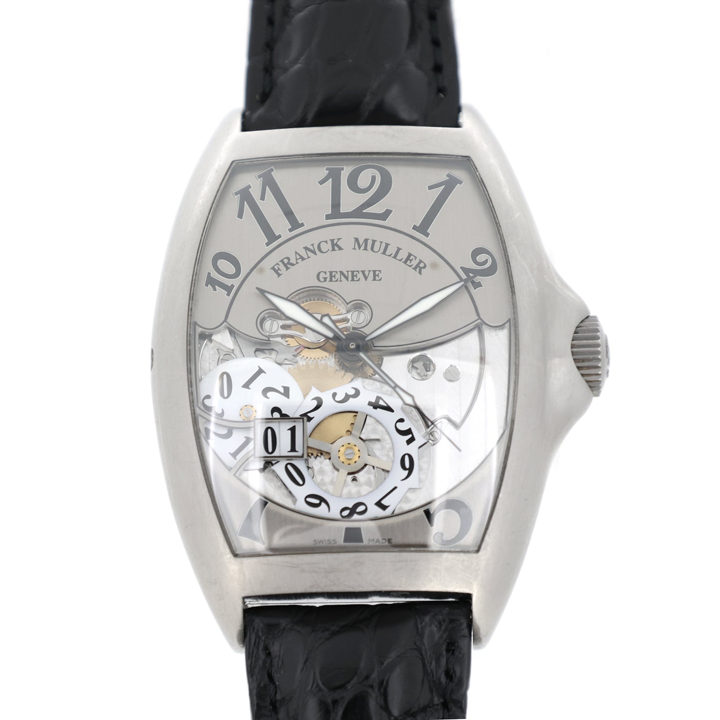 FRANCK MULLER フランクミュラー トノーカーベックス グランドデイト 8080SCGDFO メンズ 腕時計