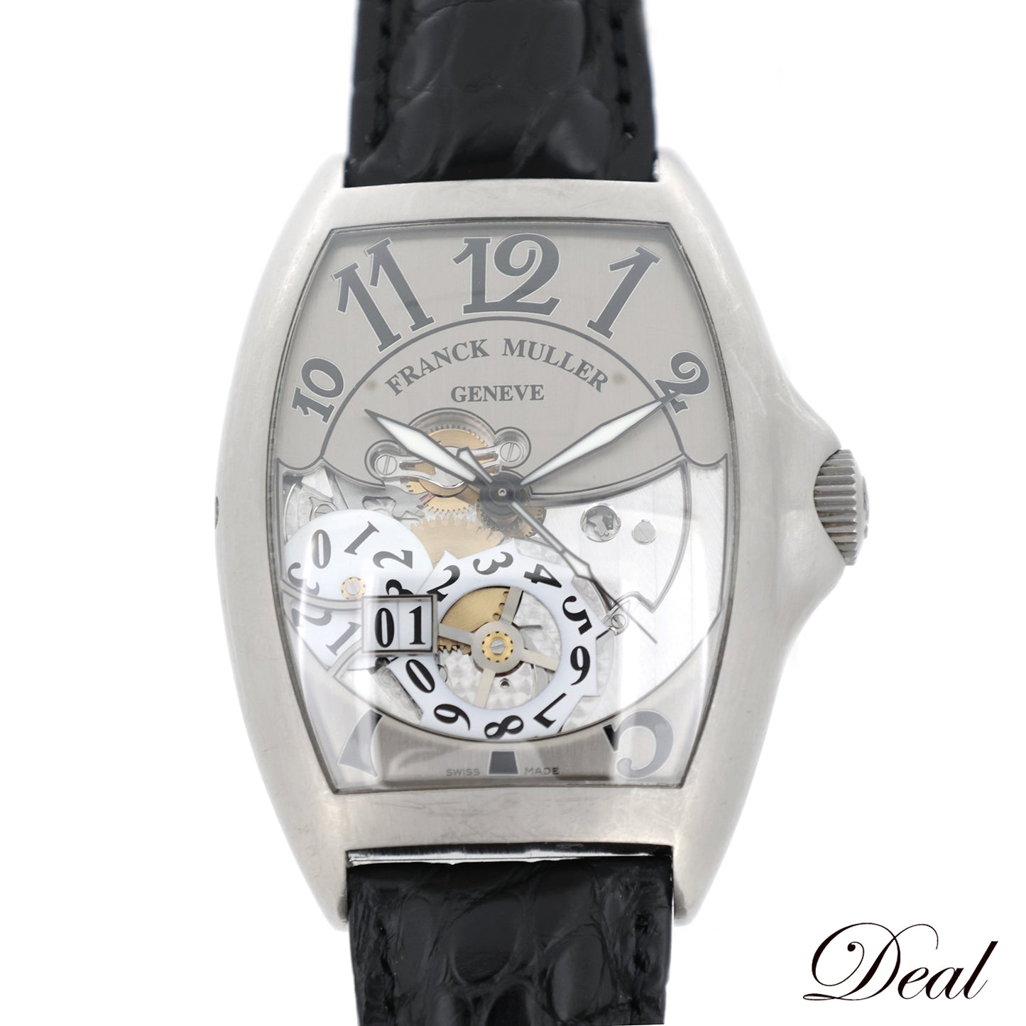 FRANCK MULLER フランクミュラー トノーカーベックス グランドデイト 8080SCGDFO メンズ 腕時計