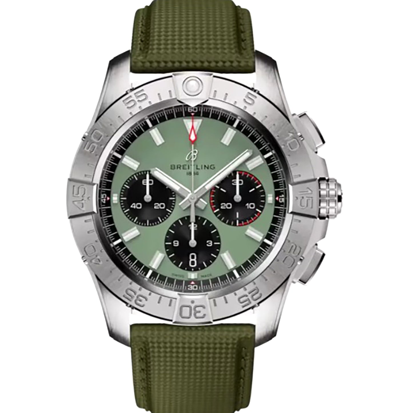 未使用 保管品 BREITLING ブライトリング アベンジャー B01 クロノグラフ 44 AB0147101L1X1 グリーン メンズ 腕時計