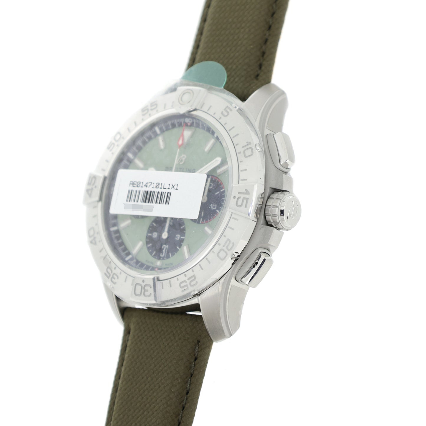 未使用 保管品 BREITLING ブライトリング アベンジャー B01 クロノグラフ 44 AB0147101L1X1 グリーン メンズ 腕時計