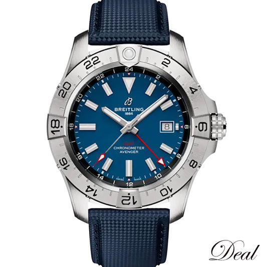 未使用 保管品 BREITLING ブライトリング アベンジャー オートマチック GMT 44 A32320101C1X1 メンズ 腕時計