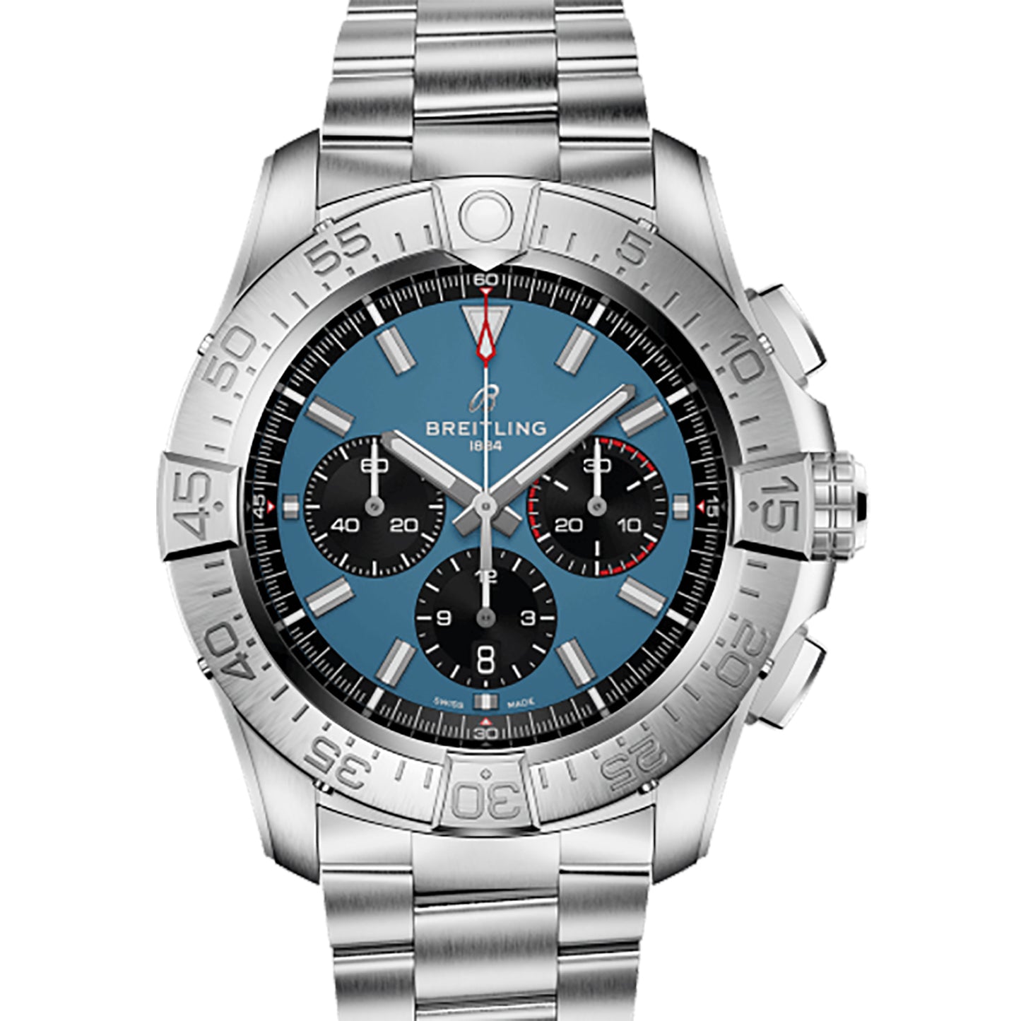 未使用 保管品 BREITLING ブライトリング スーパーアベンジャー B01 クロノグラフ 46 EB0148101C1E1 ブルー メンズ 腕時計