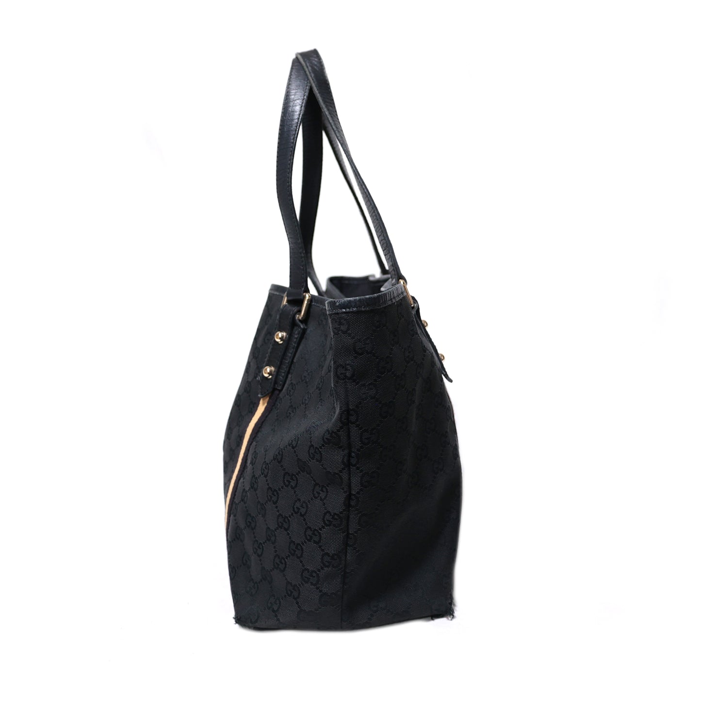 GUCCI グッチ  GGキャンバス シェリーライン チャーム 黒  139260002214  ブラック  レディース トートバッグ