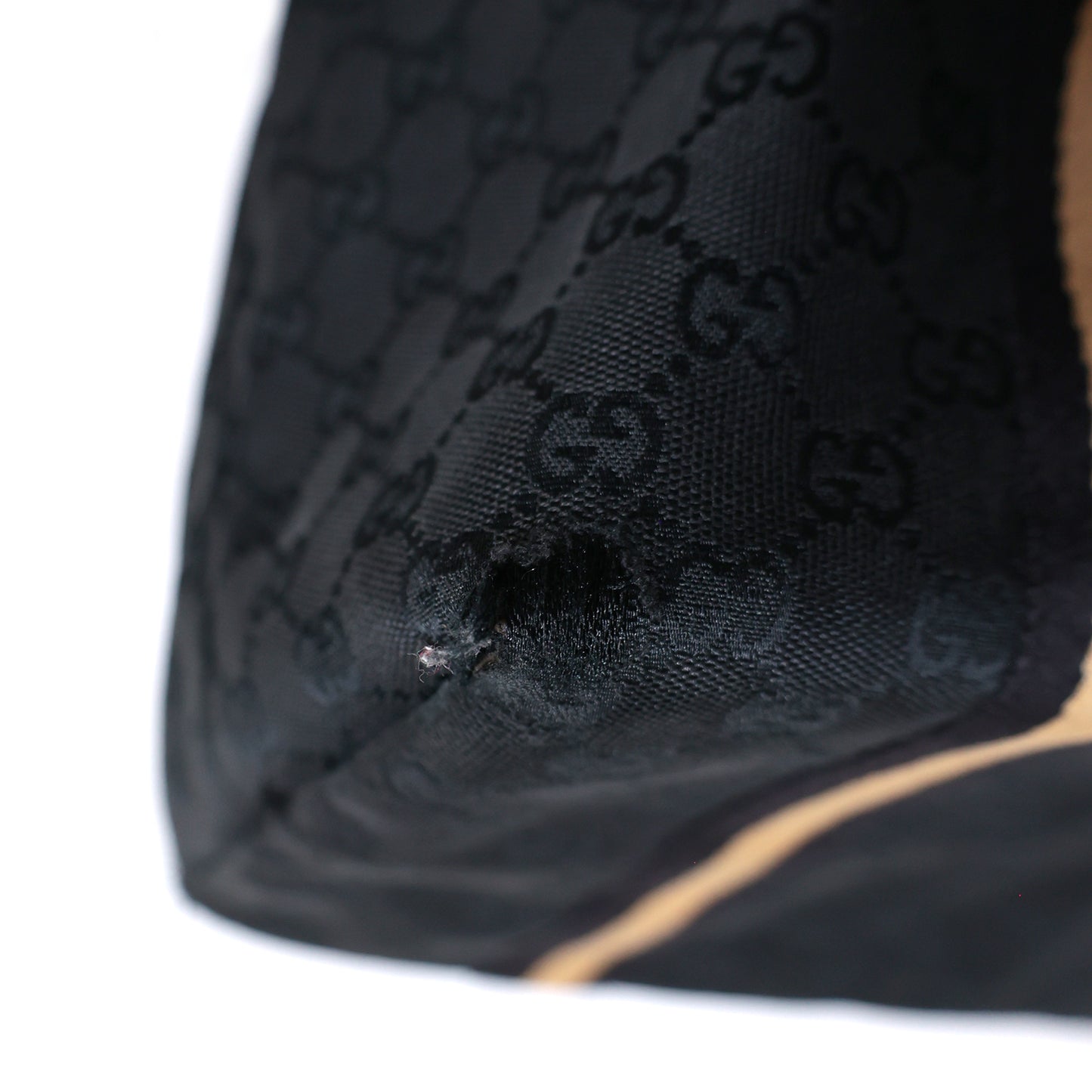 GUCCI グッチ  GGキャンバス シェリーライン チャーム 黒  139260002214  ブラック  レディース トートバッグ