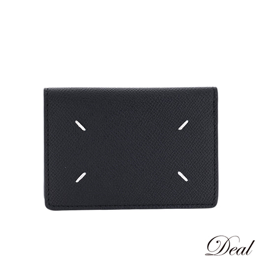 未使用 保管品 Maison Margiela メゾンマルジェラ 4ステッチ S55UI0203 ブラック メンズ カードケース