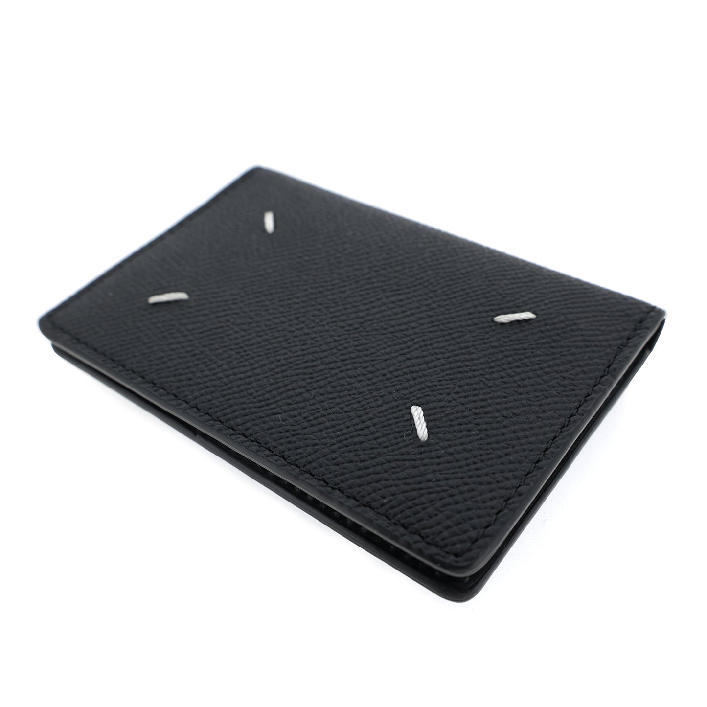 未使用 保管品 Maison Margiela メゾンマルジェラ 4ステッチ S55UI0203 ブラック メンズ カードケース