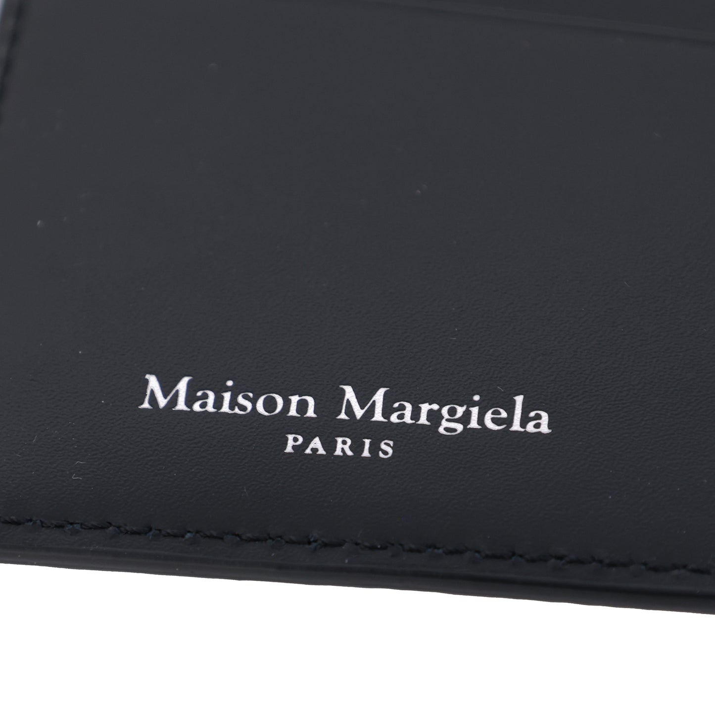 未使用 保管品 Maison Margiela メゾンマルジェラ 4ステッチ S55UI0203 ブラック メンズ カードケース