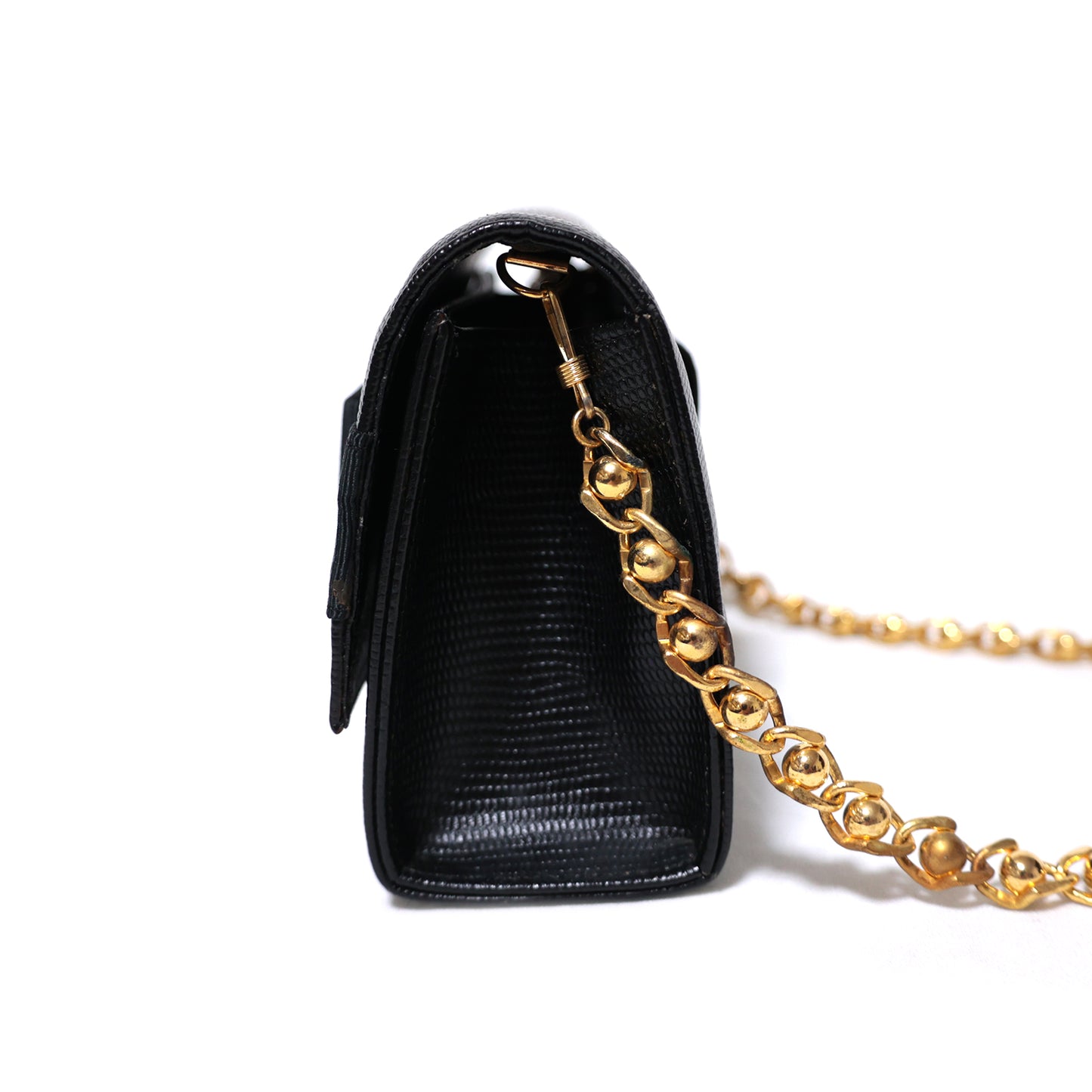 Salvatore Ferragamo Vara 丝带链条单肩包，三用，黑色，女款