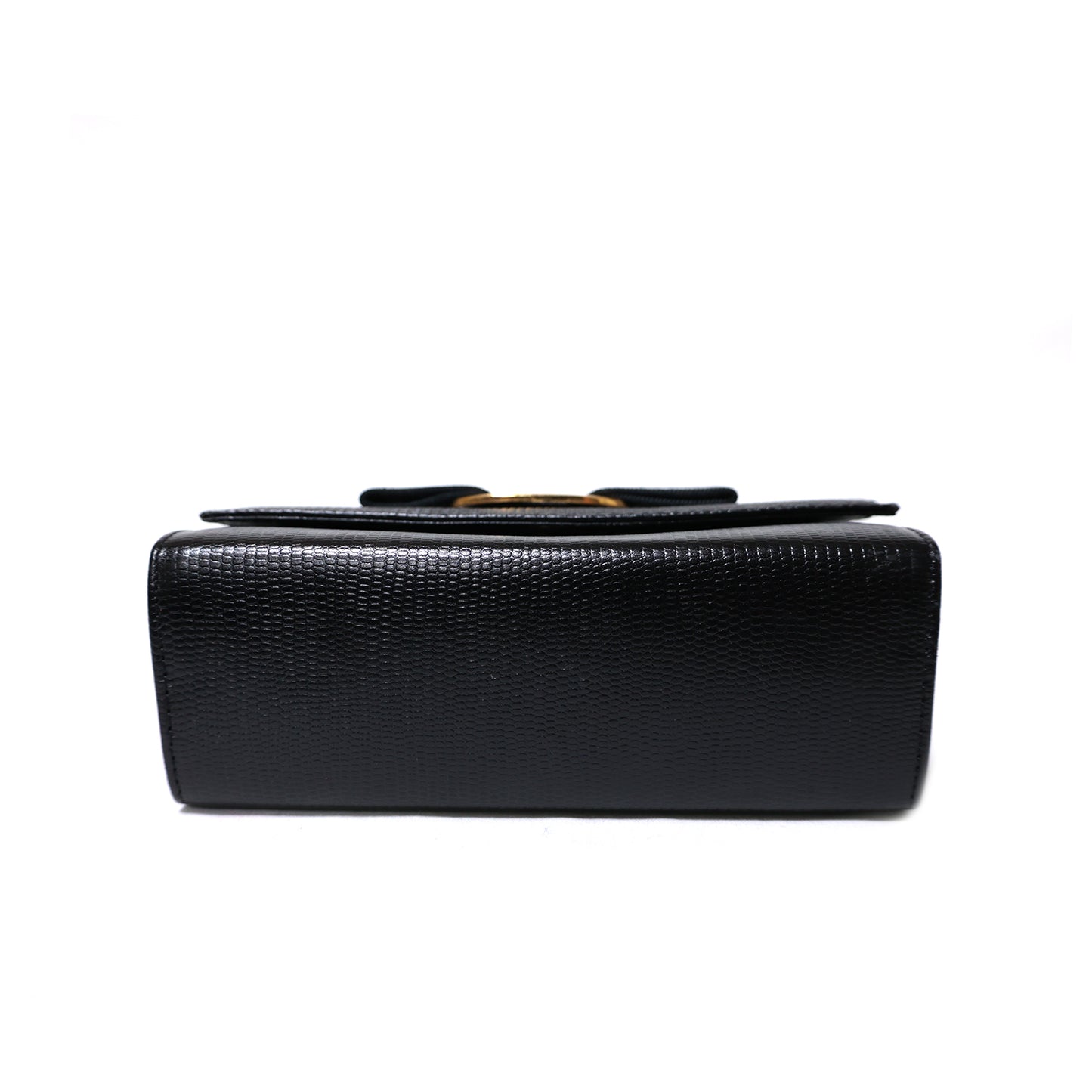 Salvatore Ferragamo Vara 丝带链条单肩包，三用，黑色，女款