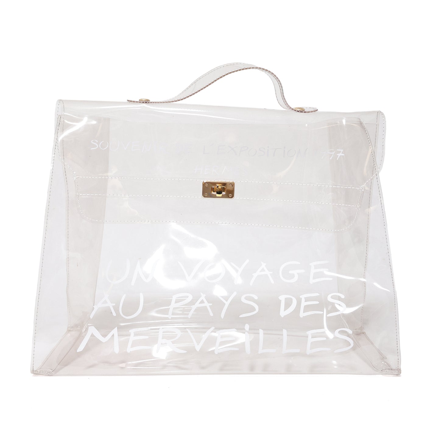 HERMES エルメス  ビニールケリー クリア  クリア  レディース ハンドバッグ