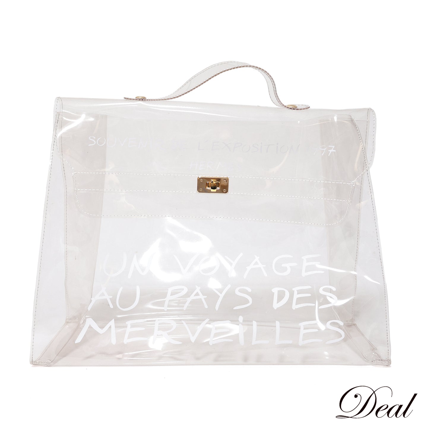 HERMES エルメス  ビニールケリー クリア  クリア  レディース ハンドバッグ