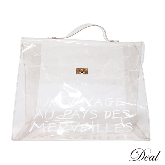 HERMES エルメス  ビニールケリー クリア  クリア  レディース ハンドバッグ