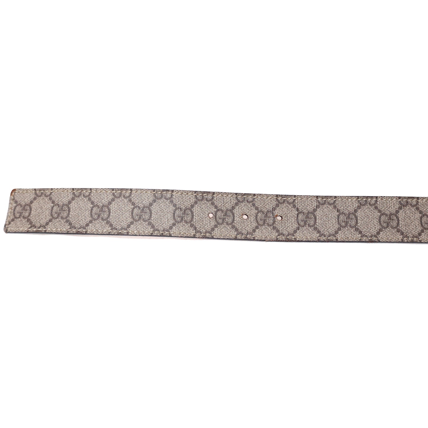 GUCCI グッチ  GGスプリーム ロゴ バックル  181830 497717  85/34  ベージュ  メンズ ベルト