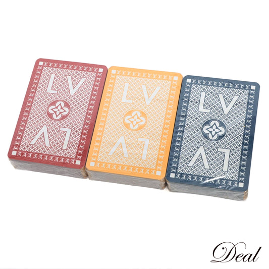 未开封，已存储 LOUIS VUITTON Carte Toi Joux 扑克牌套装 M65460，3 色套装，男女通用，多色，女士纸牌游戏
LV