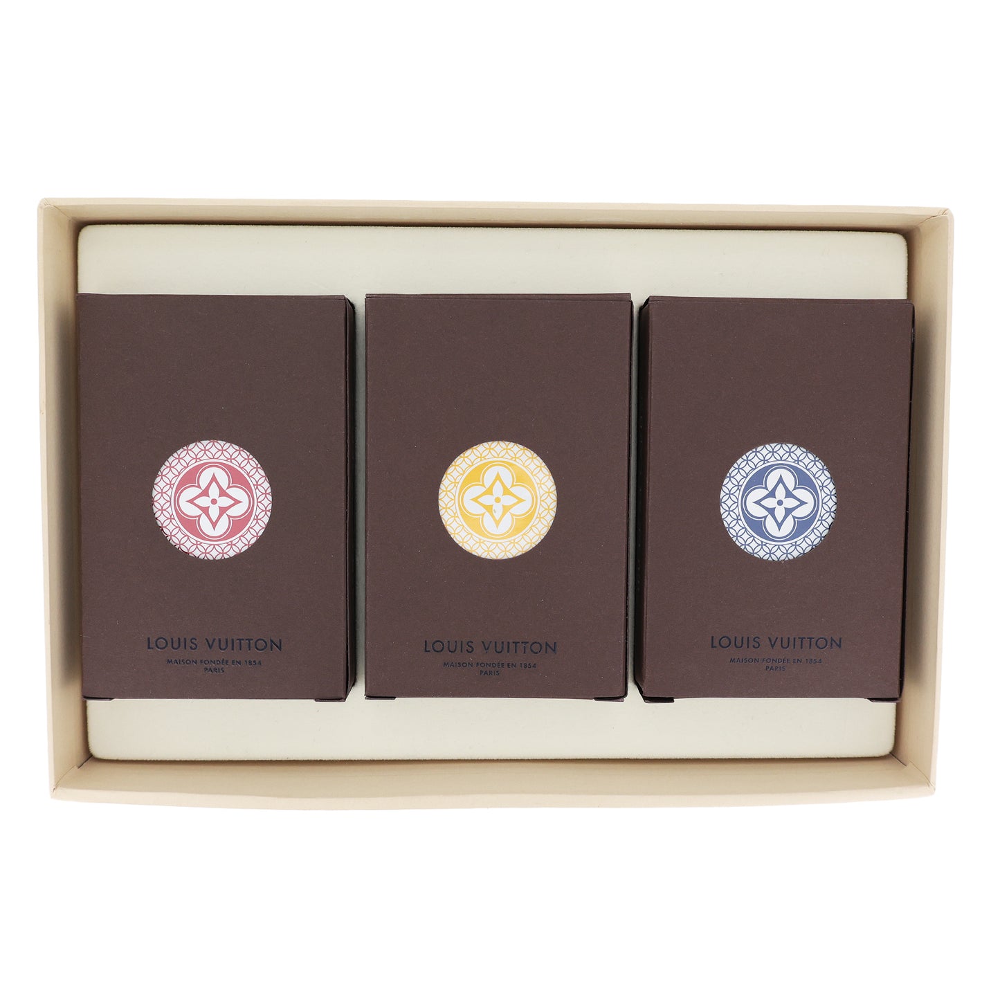 未開封 保管品 LOUIS VUITTON ルイ・ヴィトン カルト・トワ・ジュー トランプセット M65460 3色セット ユニセックス マルチカラー レディース カードゲーム
LV