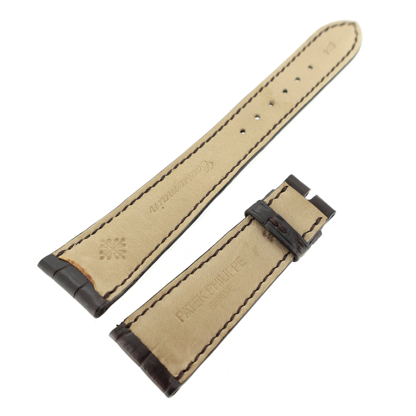 PATEK PHILIPPE パテックフィリップ 純正 レザーベルト 茶 ブラウン メンズ 時計ベルト