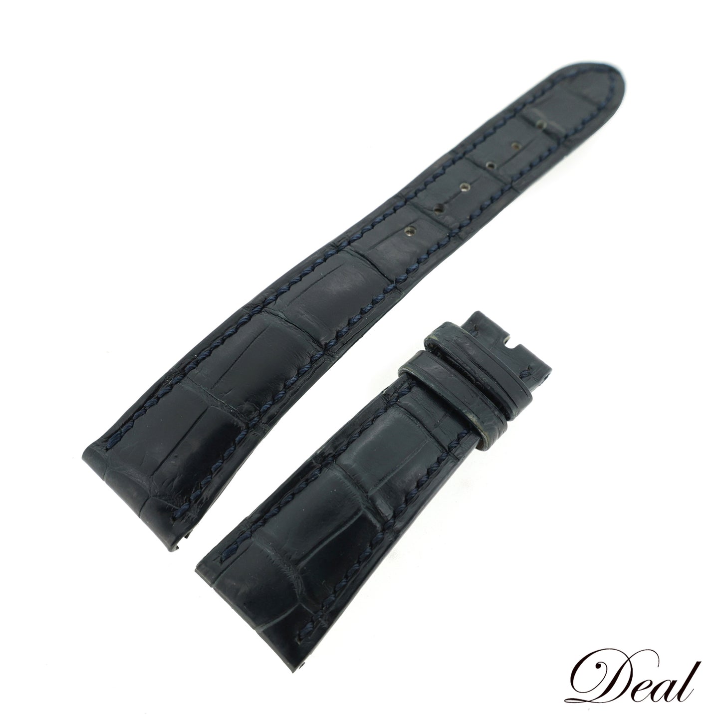 PATEK PHILIPPE パテックフィリップ 純正 レザーベルト 紺 ネイビー メンズ 時計ベルト