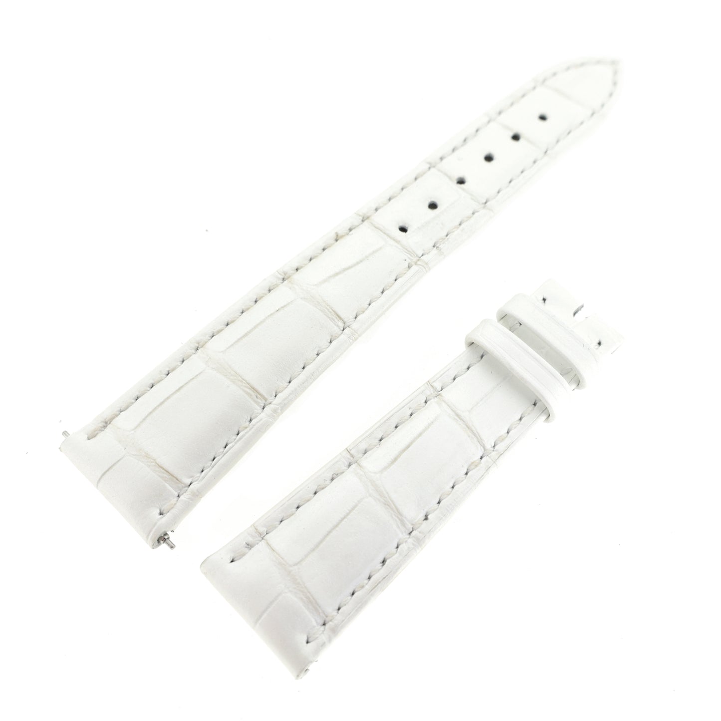 未使用 保管品 PATEK PHILIPPE パテックフィリップ 純正 レザーベルト 白 ホワイト メンズ 時計ベルト
