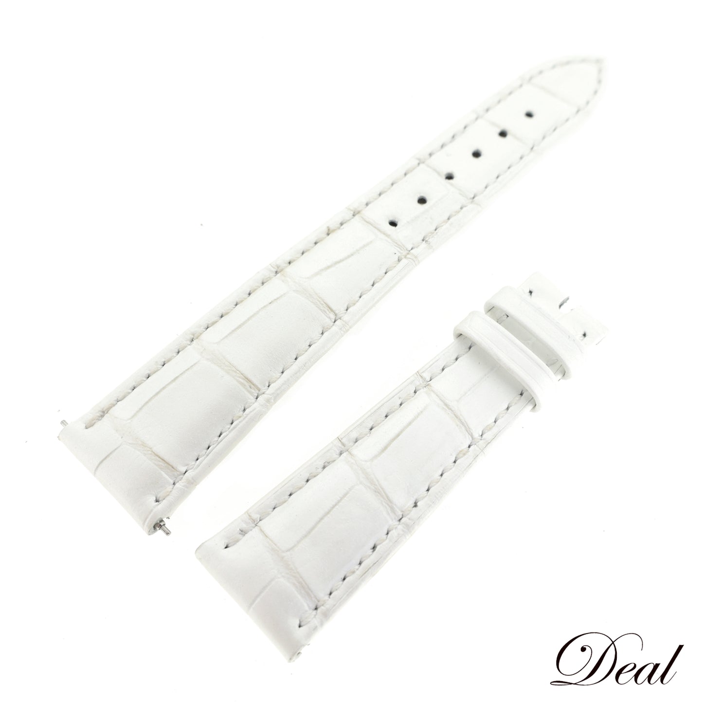 未使用 保管品 PATEK PHILIPPE パテックフィリップ 純正 レザーベルト 白 ホワイト メンズ 時計ベルト