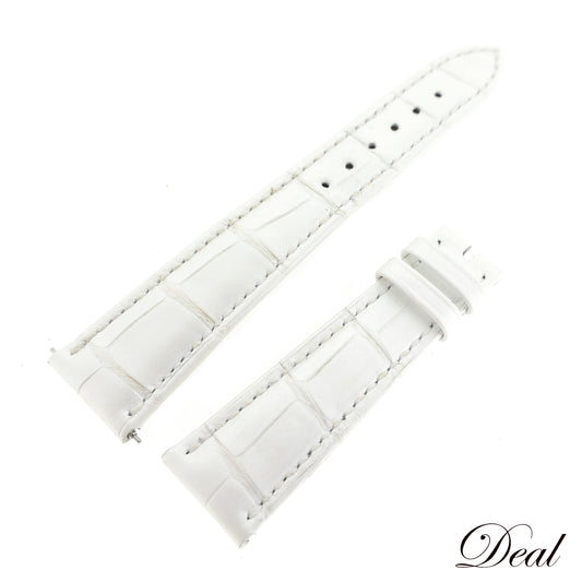 未使用 保管品 PATEK PHILIPPE パテックフィリップ 純正 レザーベルト 白 ホワイト メンズ 時計ベルト