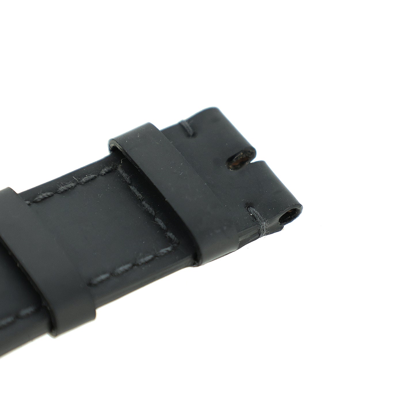 Unused, stored item: Patek Philippe genuine rubber strap, black, for men's watch.