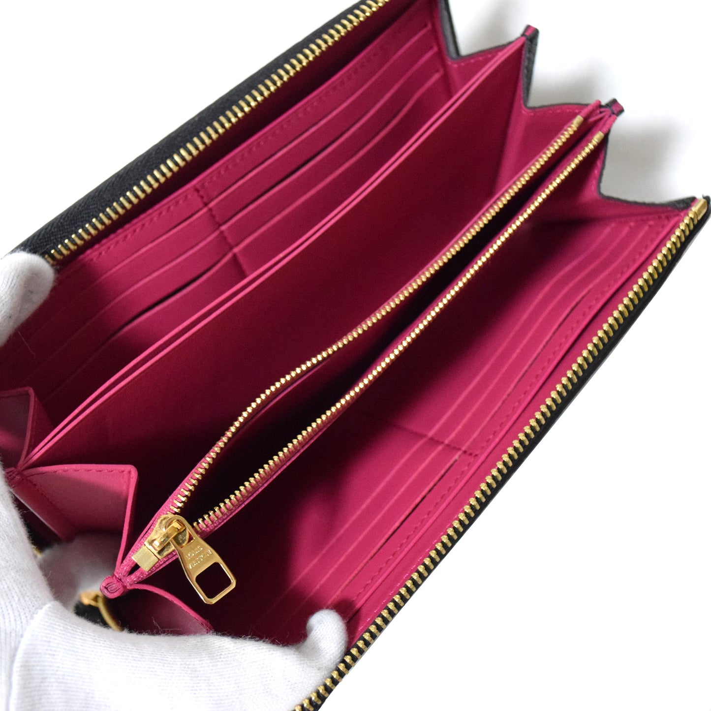 LOUIS VUITTON, Louis Vuitton, Portefeuille Comet, M63102, Trilion Leather, Black, Women's Long Wallet
 LV