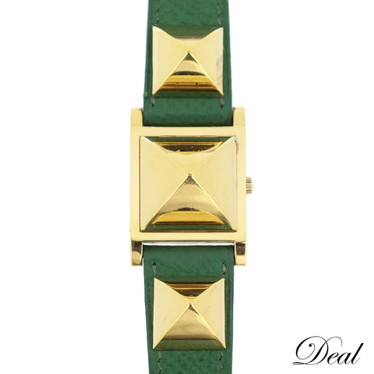 HERMES エルメス メドール ホワイト文字盤 レディース 腕時計