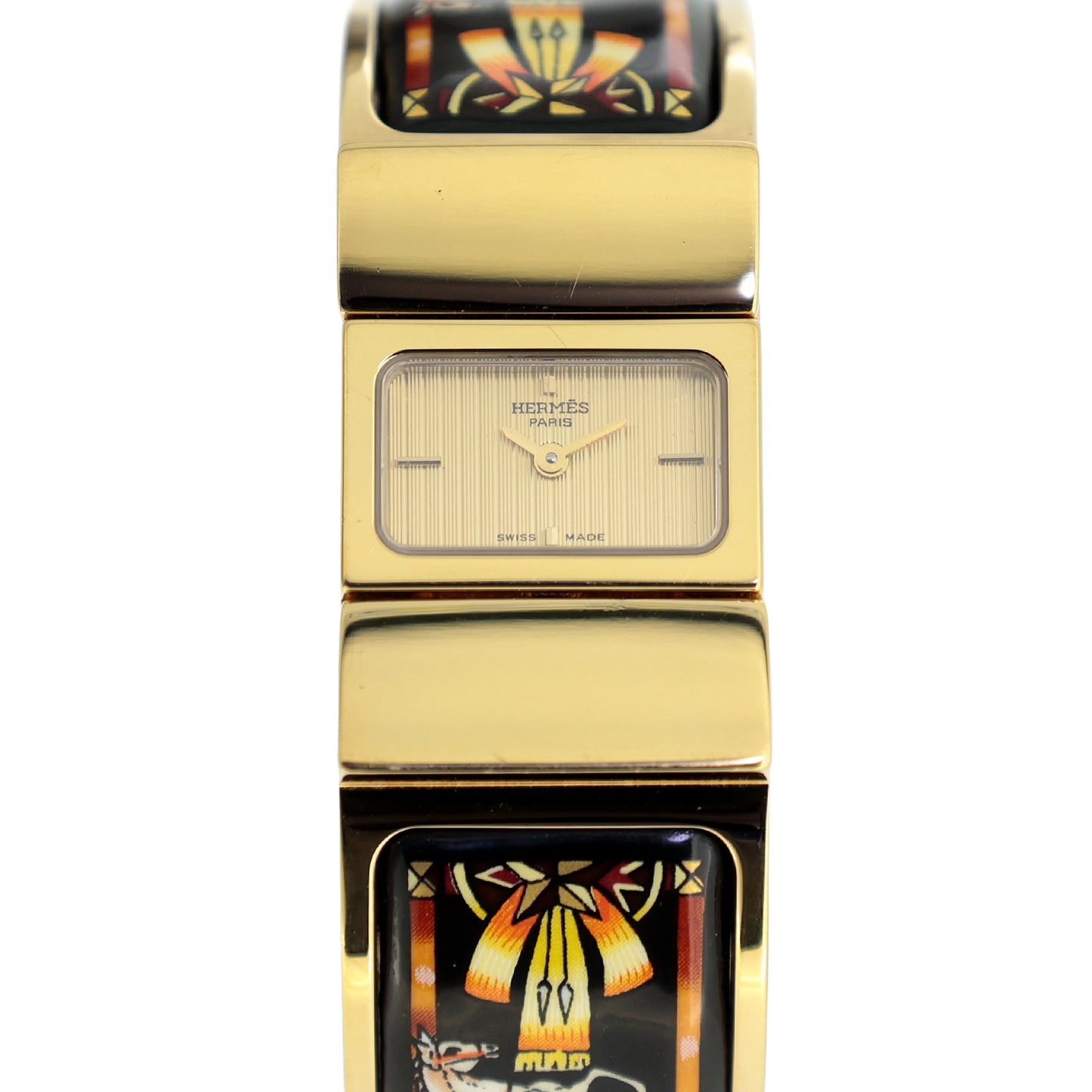 HERMES エルメス  ロケ バングル ウォッチ  LO1.201  七宝焼き  レディース 腕時計
