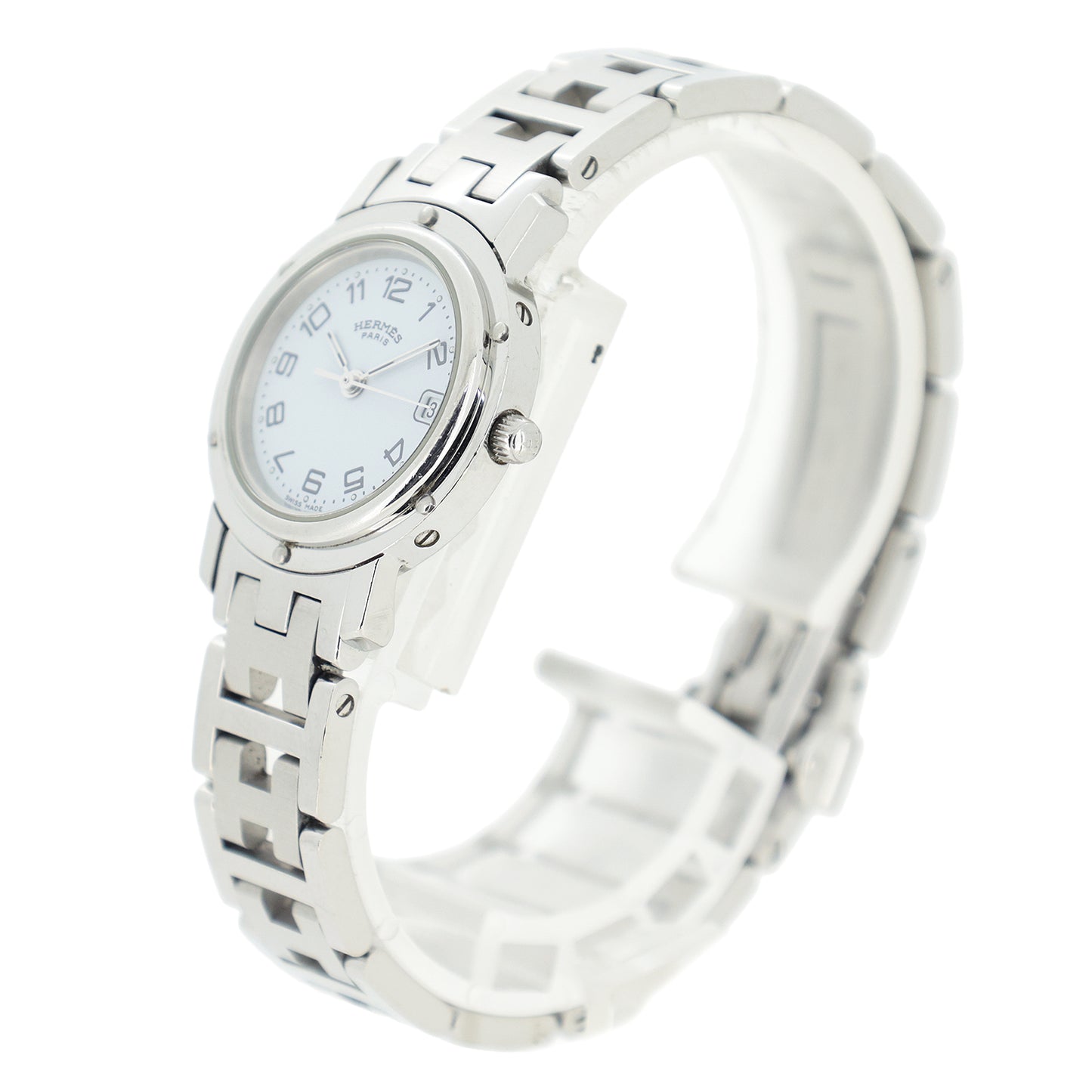 HERMES エルメス クリッパー CL4.210 レディース 腕時計