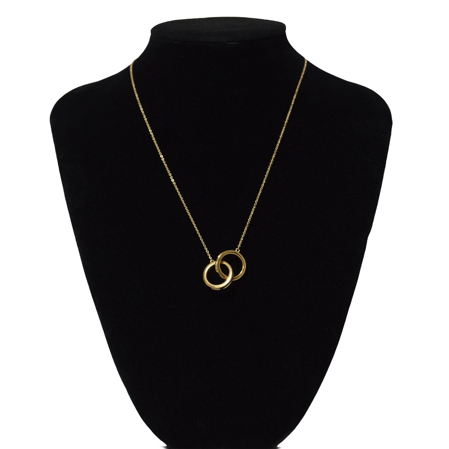 TIFFANY&Co. ティファニー インターロッキング 1837 2連 K18YG レディース ネックレス