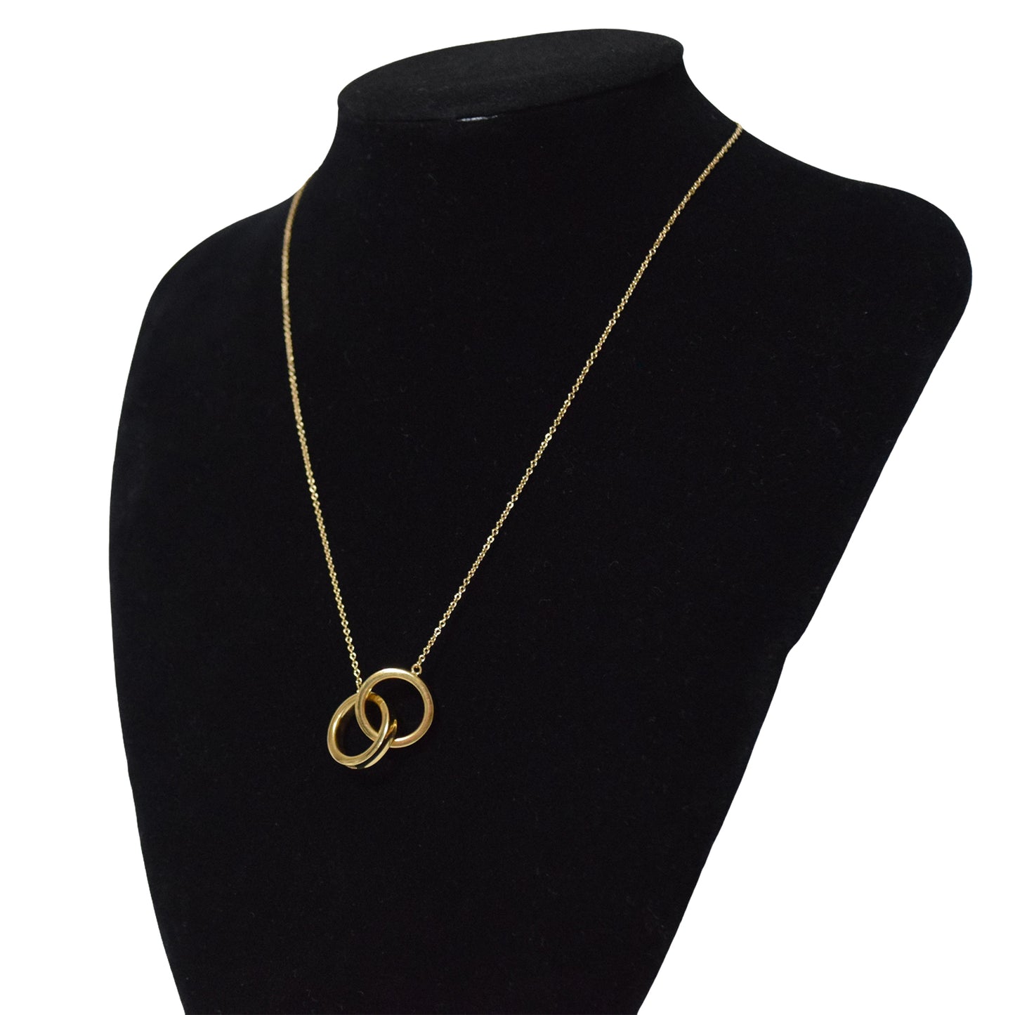 TIFFANY&Co. ティファニー インターロッキング 1837 2連 K18YG レディース ネックレス