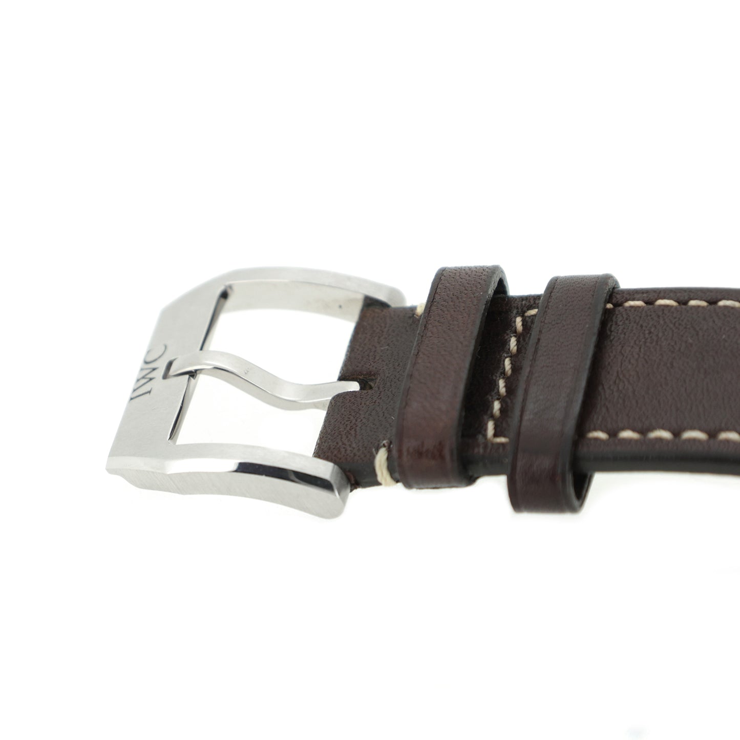 IWC アイダブリュシー  純正 レザーベルト パイロットウォッチ用 尾錠付き  ブラウン  メンズ 時計ベルト